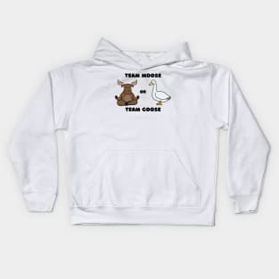 Team Moose Team Goose funny Kids Hoodie